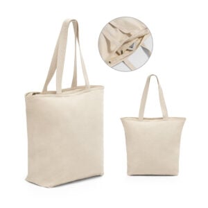 Sacola 100% algodão com fecho (280 g/m²) - Enova Brindes Personalizados
