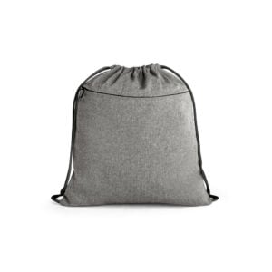 Sacola tipo mochila eem 70% algodão reciclado e 30% poliéster reciclado sem tingimento (140 g/m²) - Brinde Corporativo Personalizado | Enova