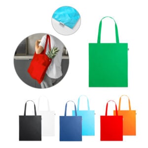 Sacola 100% poliéster reciclado 190T (100% rPET) - Enova Brindes Personalizados