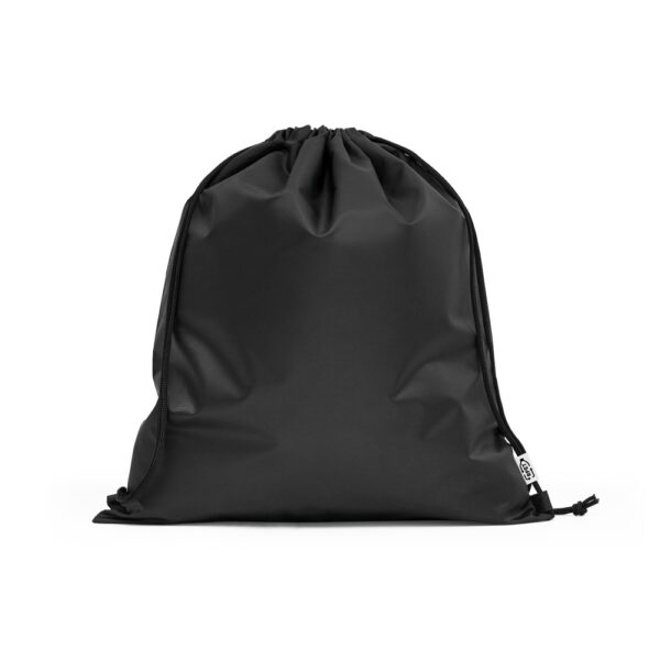 Sacola tipo mochila em poliéster reciclado 190T (100% rPET) - Brinde Corporativo Personalizado | Enova