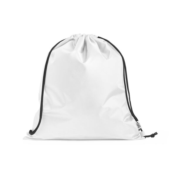 Sacola tipo mochila em poliéster reciclado 190T (100% rPET) - Brinde Corporativo Personalizado | Enova