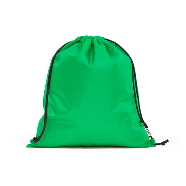 Sacola tipo mochila em poliéster reciclado 190T (100% rPET) - Brinde Corporativo Personalizado | Enova