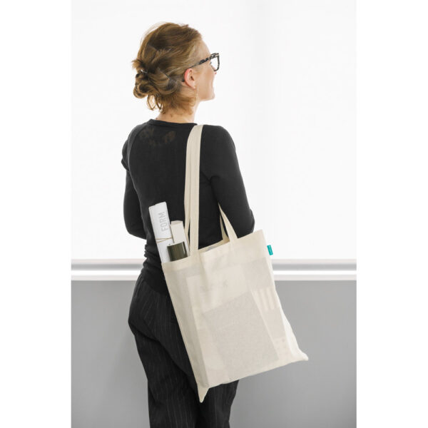 Sacola 100% algodão orgânico (120 g/m²) - Brinde Corporativo Personalizado | Enova