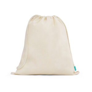 Sacola tipo mochila em algodão orgânico (120 g/m²) - Brinde Corporativo Personalizado | Enova