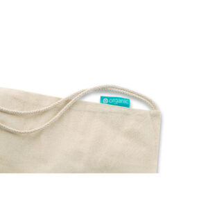 Sacola tipo mochila em algodão orgânico (120 g/m²) - Brinde Corporativo Personalizado | Enova