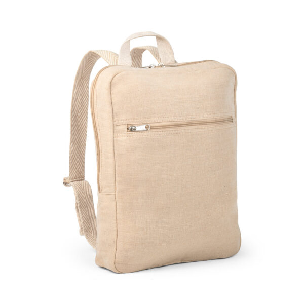 Mochila em juco (mistura de algodão e juta, 275 g/m²) - Brinde Corporativo Personalizado | Enova