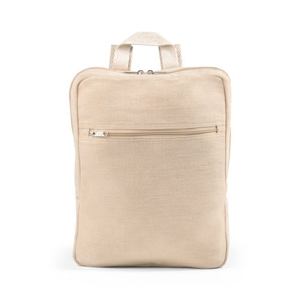 Mochila em juco (mistura de algodão e juta, 275 g/m²) - Brinde Corporativo Personalizado | Enova