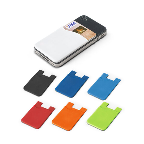 Porta cartões para celular em silicone - Enova Brindes Personalizados