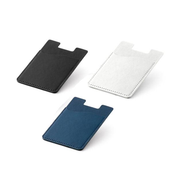 Porta cartões para celular em PU com bloqueio de RFID - Enova Brindes Personalizados
