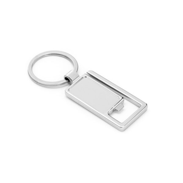 Chaveiro em metal com abridor de garrafas - Brinde Corporativo Personalizado | Enova