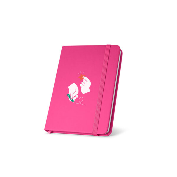 Caderno de bolso em c.sintético com páginas lisas - Brinde Corporativo Personalizado | Enova