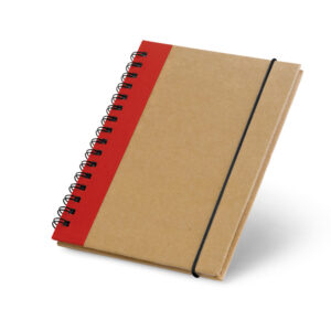 Caderno A6 em cartão com páginas lisas reciclado - Brinde Corporativo Personalizado | Enova