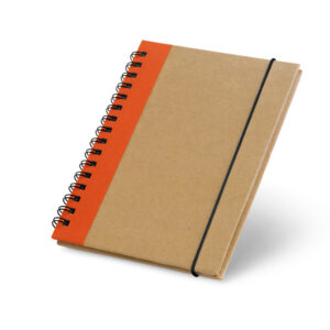 Caderno A6 em cartão com páginas lisas reciclado - Brinde Corporativo Personalizado | Enova