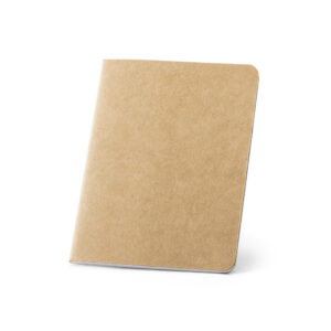 Caderno B7 em cartão kraft reciclado com páginas lisas - Brinde Corporativo Personalizado | Enova