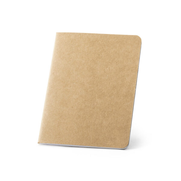 Caderno B7 em cartão kraft reciclado com páginas lisas - Brinde Corporativo Personalizado | Enova