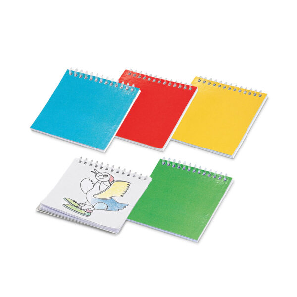Caderno para colorir com 25 desenhos diferentes - Enova Brindes Personalizados