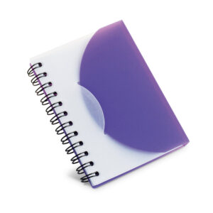 Caderno A7 em PP com folhas lisas - Brinde Corporativo Personalizado | Enova