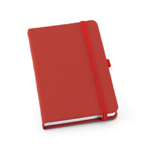 Caderno A5 em c.sintético com páginas lisas - Brinde Corporativo Personalizado | Enova
