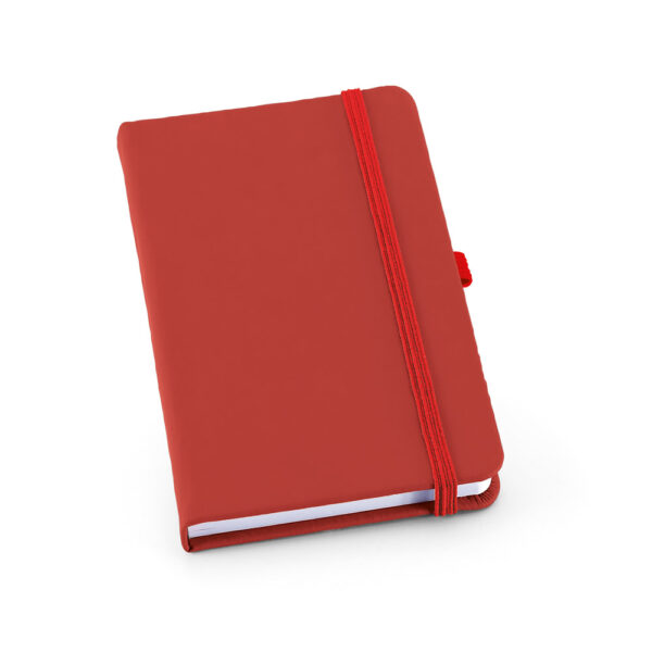 Caderno A5 em c.sintético com páginas lisas - Brinde Corporativo Personalizado | Enova
