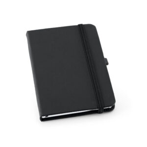 Caderno A6 em c.sintético com páginas lisas - Brinde Corporativo Personalizado | Enova