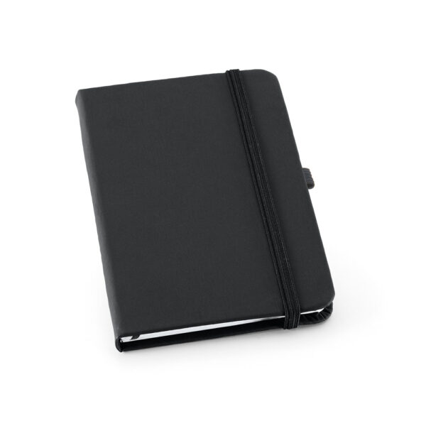 Caderno A6 em c.sintético com páginas lisas - Brinde Corporativo Personalizado | Enova