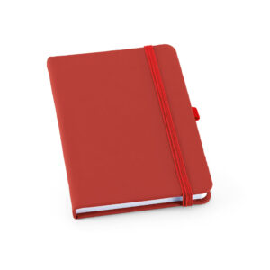 Caderno A6 em c.sintético com páginas lisas - Brinde Corporativo Personalizado | Enova
