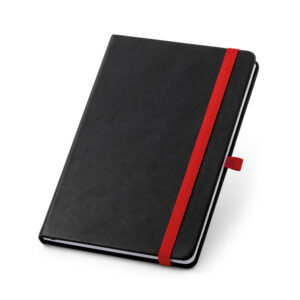 Caderno A5 em PU com páginas pautadas - Brinde Corporativo Personalizado | Enova