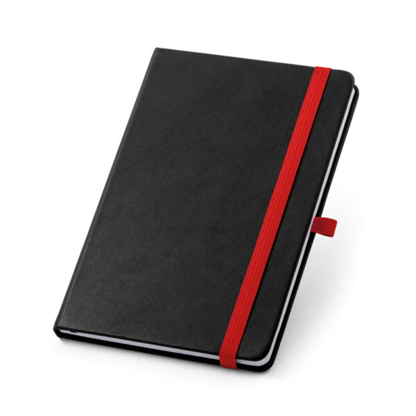 Caderno A5 em PU com páginas pautadas - Brinde Corporativo Personalizado | Enova