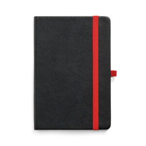 Caderno A5 em PU com páginas pautadas - Brinde Corporativo Personalizado | Enova