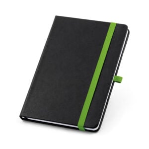 Caderno A5 em PU com páginas pautadas - Brinde Corporativo Personalizado | Enova