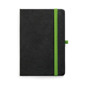 Caderno A5 em PU com páginas pautadas - Brinde Corporativo Personalizado | Enova