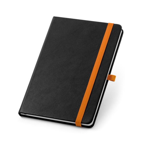 Caderno A5 em PU com páginas pautadas - Brinde Corporativo Personalizado | Enova