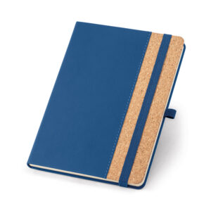 Caderno A5 em cortiça com páginas pautadas - Brinde Corporativo Personalizado | Enova