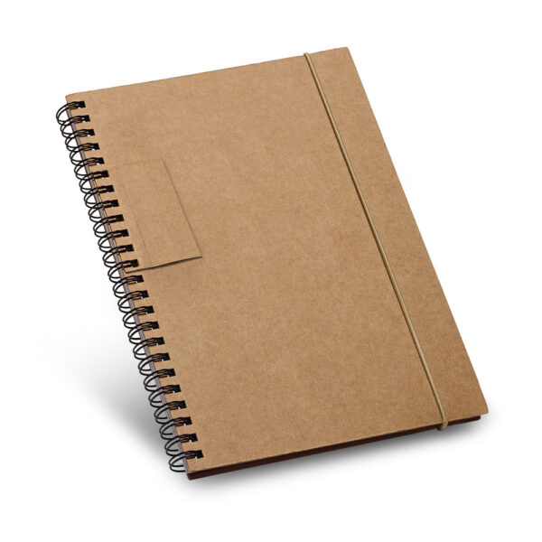 Caderno B6 com páginas pautadas reciclado - Brinde Corporativo Personalizado | Enova