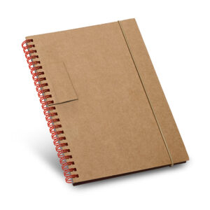 Caderno B6 com páginas pautadas reciclado - Brinde Corporativo Personalizado | Enova