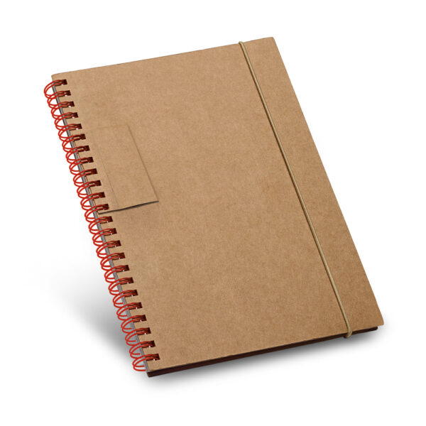 Caderno B6 com páginas pautadas reciclado - Brinde Corporativo Personalizado | Enova