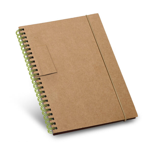 Caderno B6 com páginas pautadas reciclado - Brinde Corporativo Personalizado | Enova