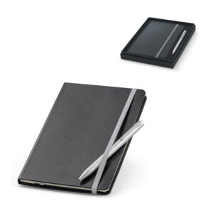 Kit de caderno e esferográfica - Enova Brindes Personalizados
