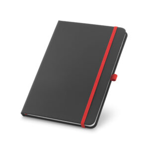 Caderno A5 em c.sintético com páginas pautadas - Brinde Corporativo Personalizado | Enova