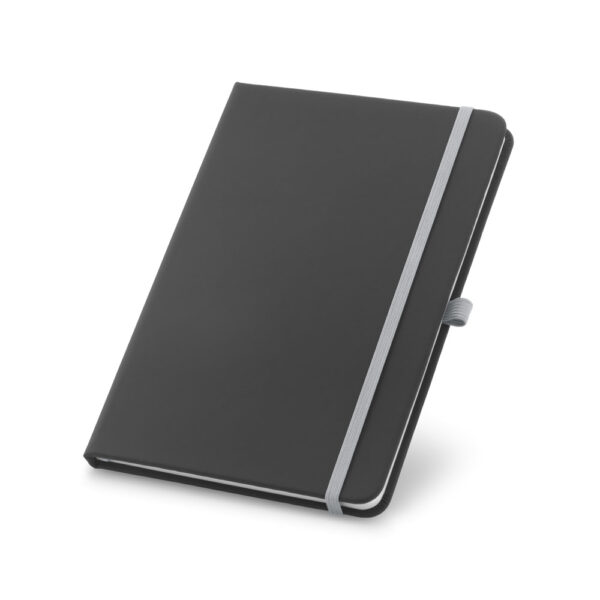 Caderno A5 em c.sintético com páginas pautadas - Brinde Corporativo Personalizado | Enova
