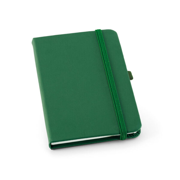 Caderno A6 em c.sintético com páginas pautadas - Brinde Corporativo Personalizado | Enova