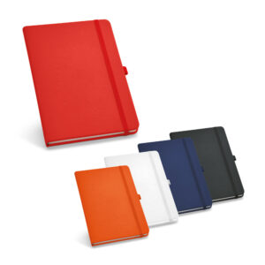 Caderno B6 em c.sintético com páginas lisas - Enova Brindes Personalizados