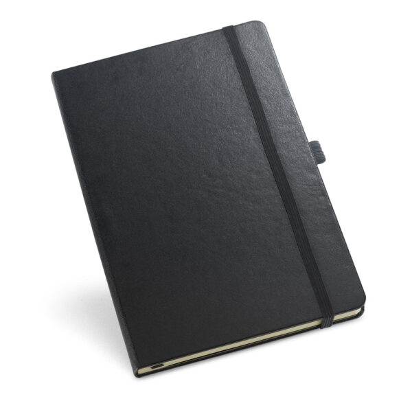 Caderno A5 com páginas pautadas - Brinde Corporativo Personalizado | Enova