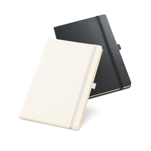 Caderno A5 com páginas pautadas - Enova Brindes Personalizados
