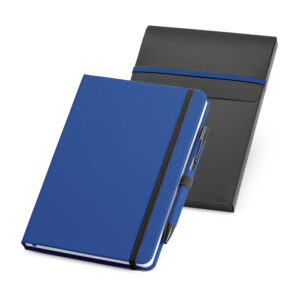 Kit de caderno A5 e esferográfica - Brinde Corporativo Personalizado | Enova