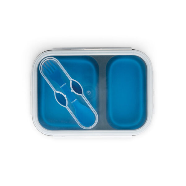 Marmita hermética retrátil em silicone e PP (480 e 760 mL) - Brinde Corporativo Personalizado | Enova