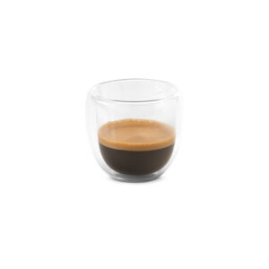 Conjunto de café em vidro isotérmico com 2 copos 75 mL - Brinde Corporativo Personalizado | Enova