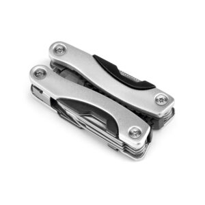 Mini alicate multifunções em aço inox e alumínio - Brinde Corporativo Personalizado | Enova