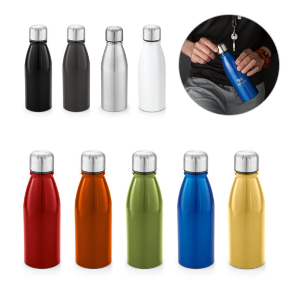 Squeeze em alumínio 500 mL - Enova Brindes Personalizados