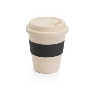 Copo de viagem em fibra de bambu (60%) e PP (40%) 380 mL - Brinde Corporativo Personalizado | Enova
